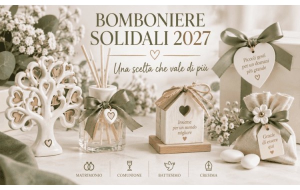 Bomboniere Solidali 2027: Cosa Sono, Come Funzionano e Come Sceglierle